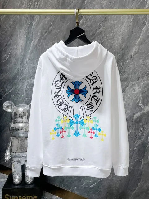 Chrome Hearts Hoodie Cross Logo Print