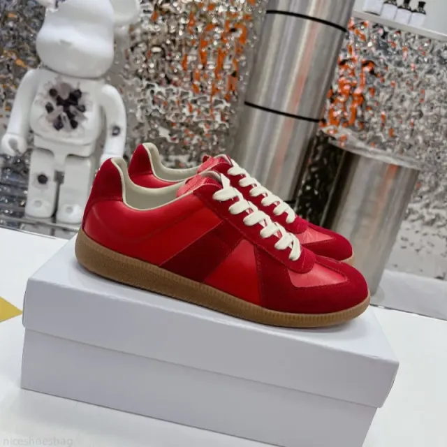 Maison Margiela Future Sneaker Red Suede