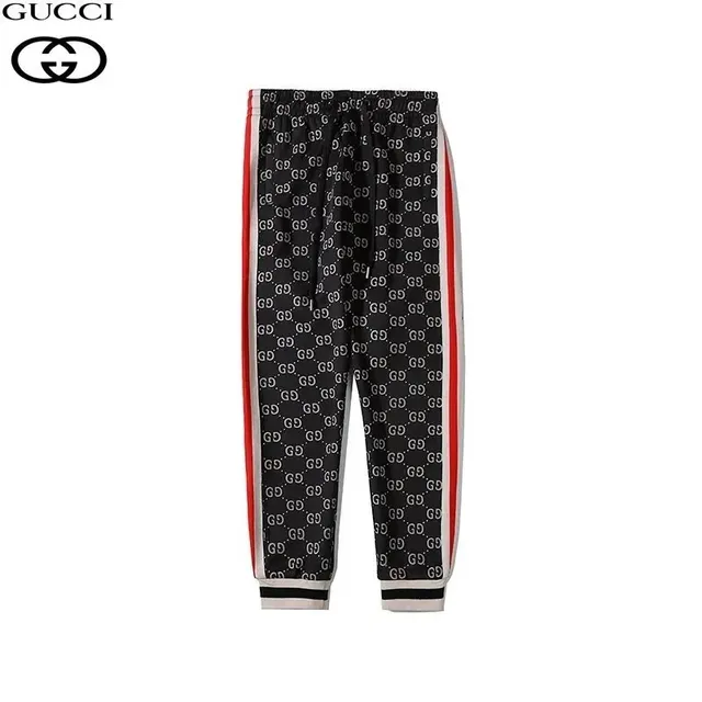 Gucci GG Print Track Pants Monogram Stripe