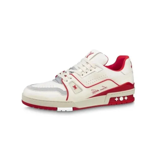 Louis Vuitton LV Trainer White and Red