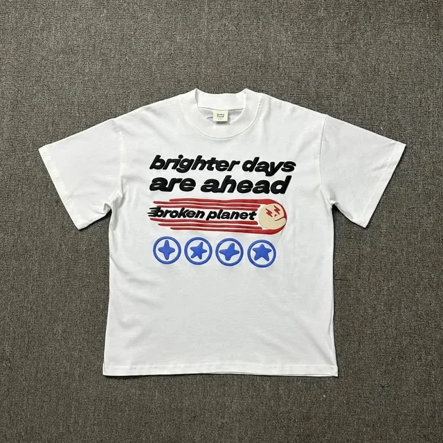 Broken Planet Graphic T-Shirt Brighter Days Are Ahead
