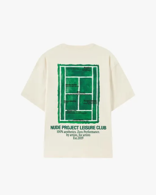 Nude Project Leisure Club Tee Tennis Court Print