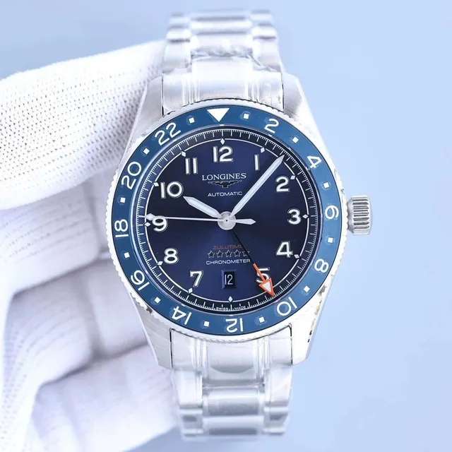 Longines Zulu Time Chronometer Blue Dial with Blue Bezel