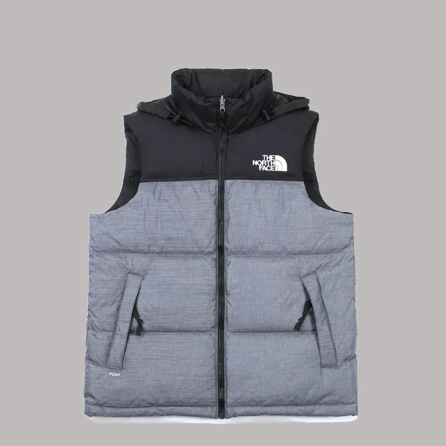 The North Face Nuptse Vest Heather Grey/Black