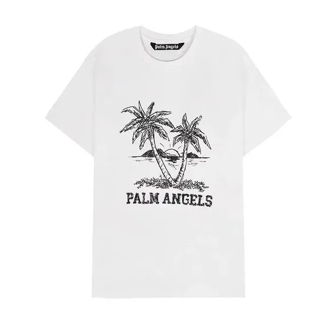 Palm Angels Palm Trees Tee Palm Tree Graphic