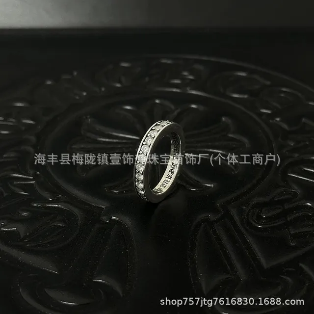 Chrome Hearts Eternity Ring Pave Diamond
