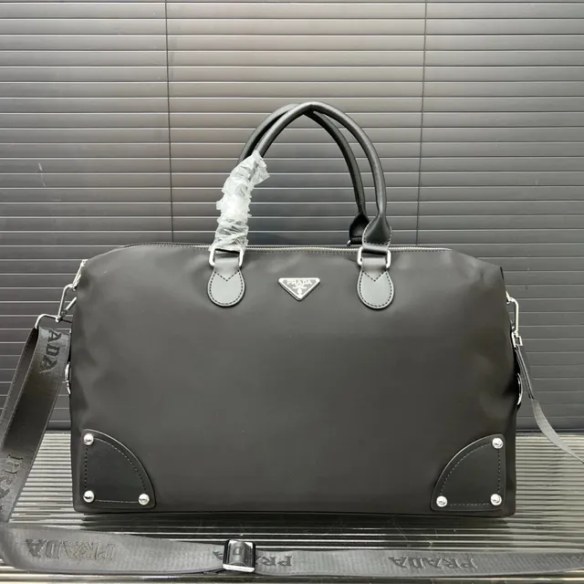 Prada Duffle Bag Nylon and Leather