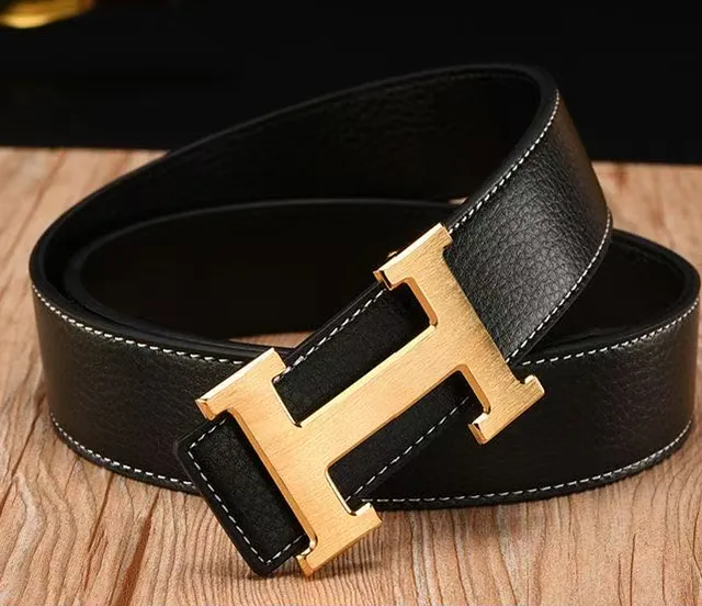 Hermès H Buckle Belt Gold Hardware