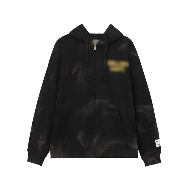Zip-Up Hoodie Acid Wash