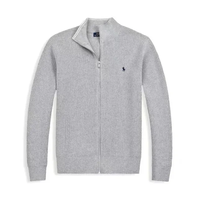 Polo Ralph Lauren Zip-Up Ribbed Sweater