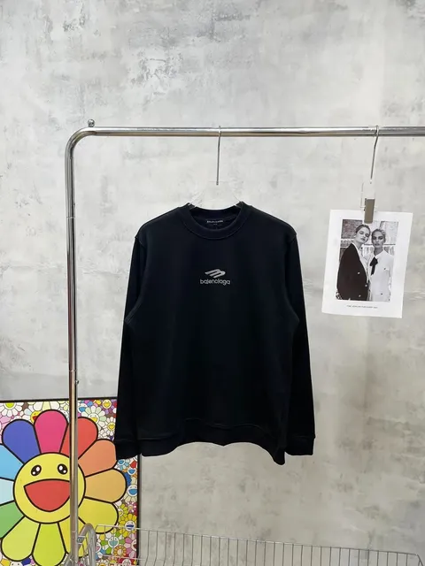 Balenciaga Crewneck Sweatshirt Embroidered Logo
