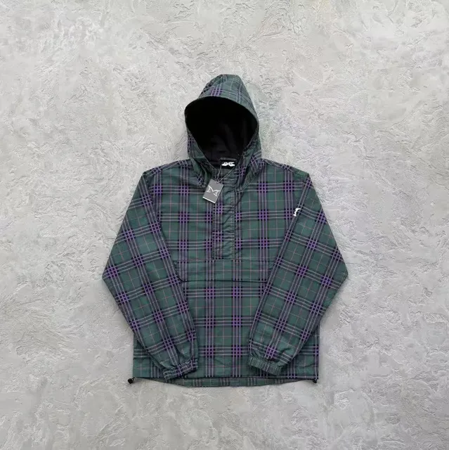 BAPE Half-Zip Hooded Jacket Plaid