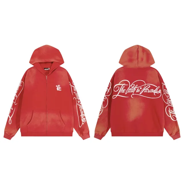 Broken Planet Zip-Up Hoodie The Path to Paradise