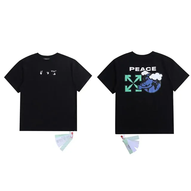 Off-White Peace T-Shirt Earth Print