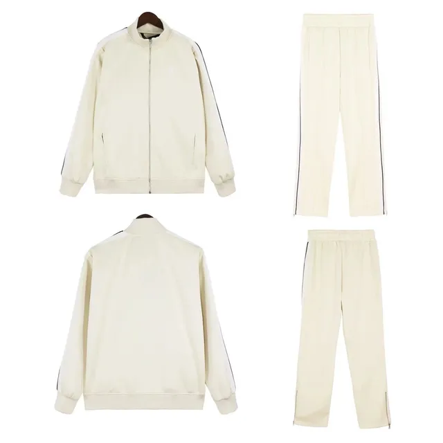 Adidas Track Suit Off-White Stripe