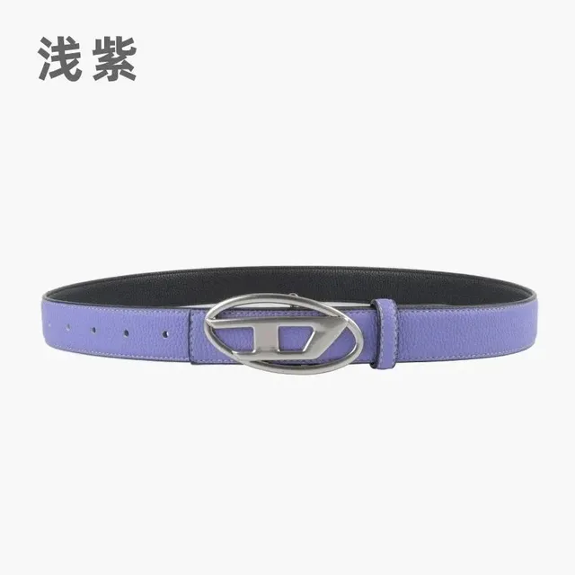 Diesel Logo Buckle Belt Two-Tone