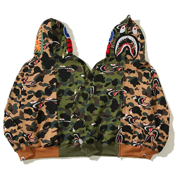 BAPE Shark Hoodie Camouflage