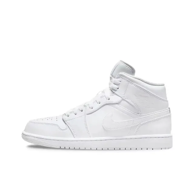 Air Jordan 1 Mid Triple White