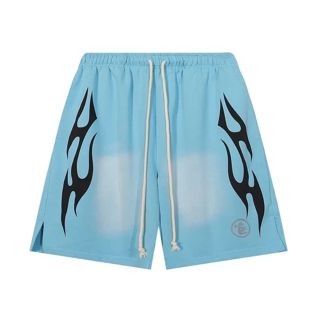 Broken Planet Flame Print Shorts