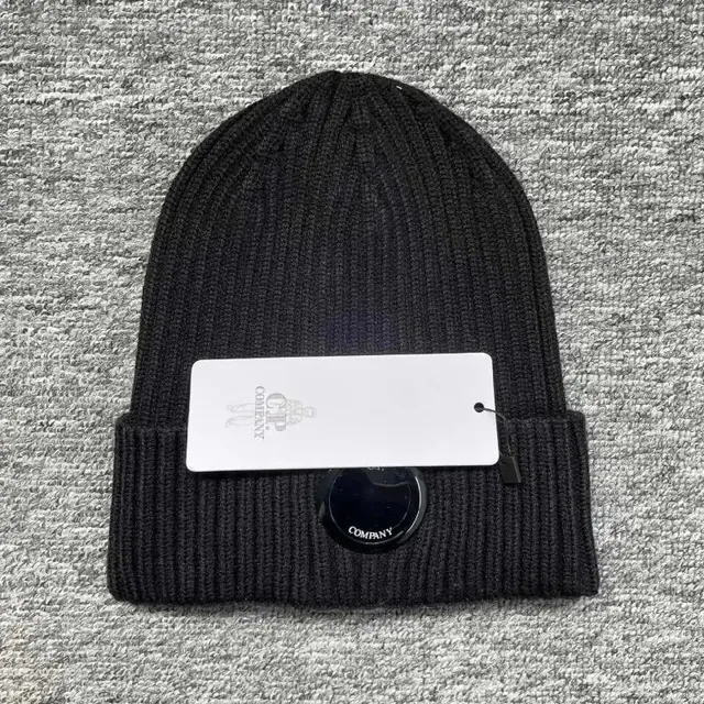 C.P. Company Ribbed Beanie Logo Patch
