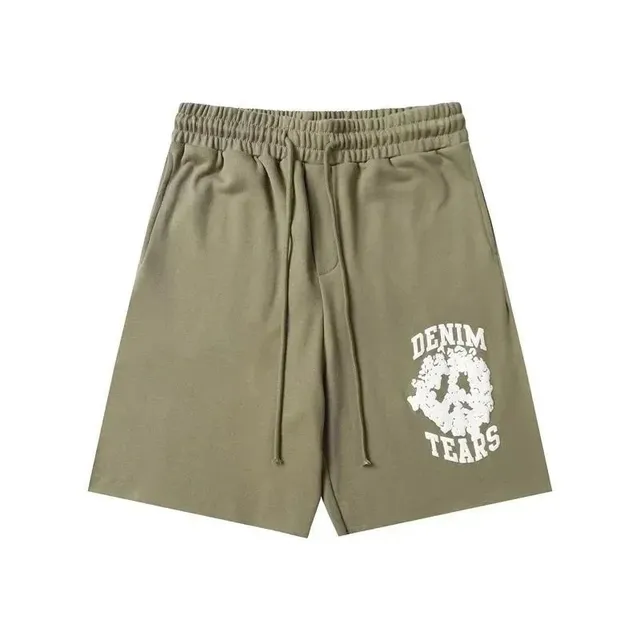 Denim Tears Logo Shorts Peace Sign Print