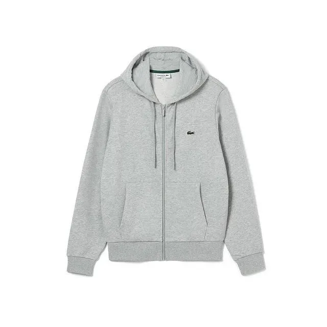Lacoste Zip-Up Hoodie Heather Grey