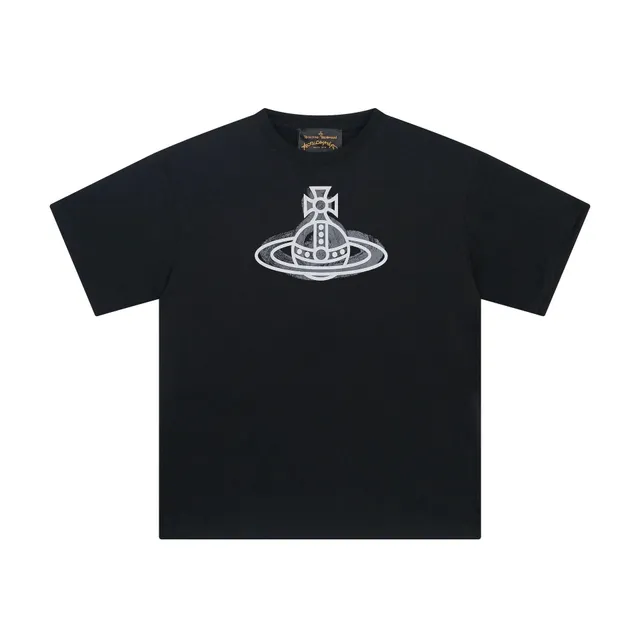 Vivienne Westwood Orb Logo T-Shirt Silver Orb Print