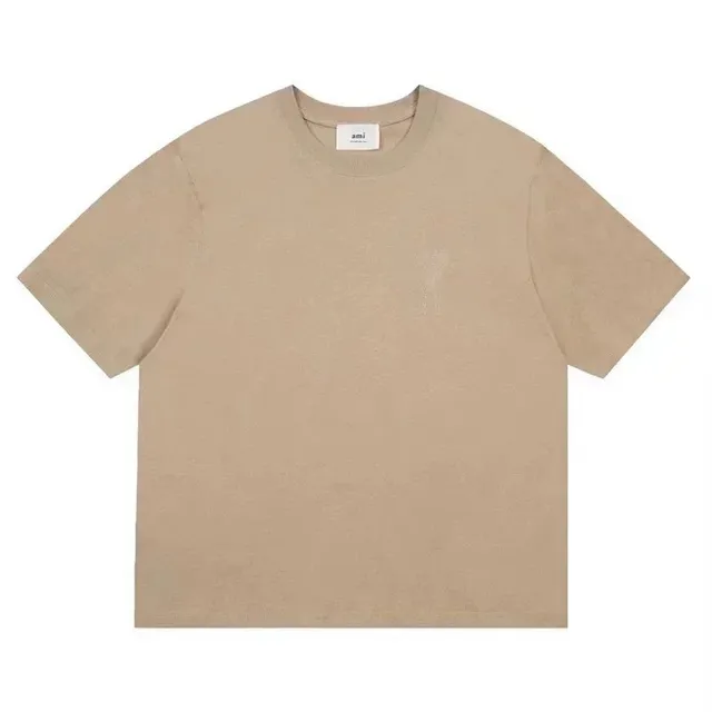 AMI Paris Logo T-Shirt Embroidered Heart