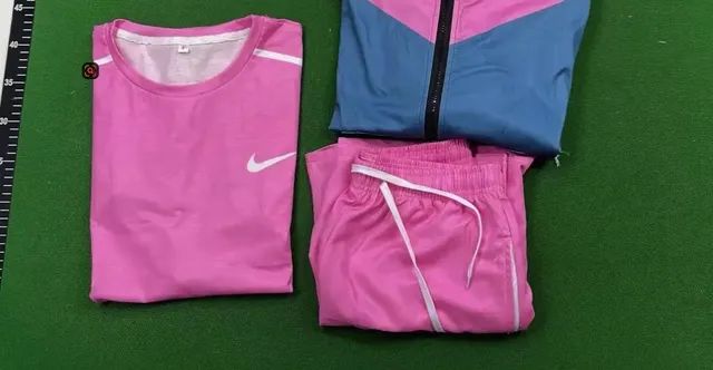 Nike Track Suit Set Pink and Blue Colorblock