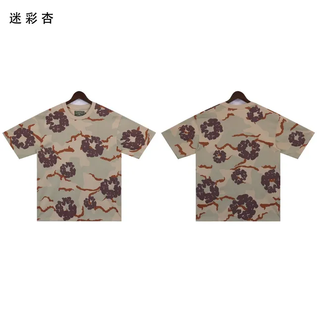 Short-Sleeve T-Shirt Desert Camo Floral Print