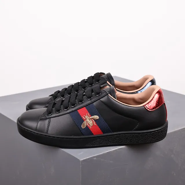 Gucci Ace Low Web Stripe Bee