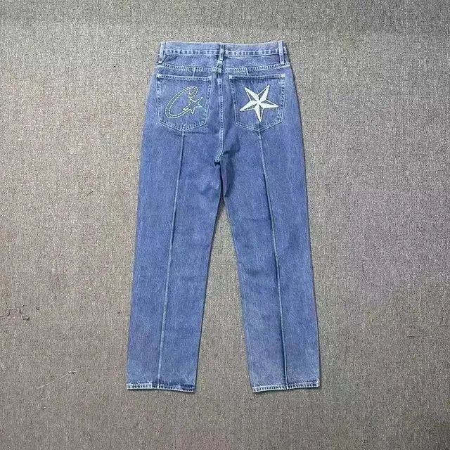 Undefeated Star Patch Jeans Embroidered Star