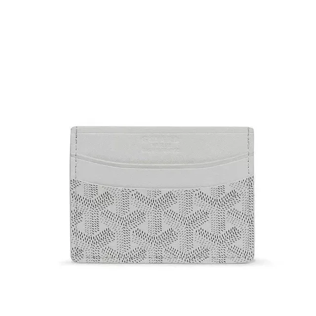 Goyard Card Holder Chevron Perforated