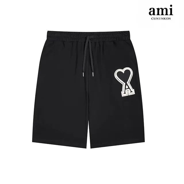 AMI Paris Logo Shorts Heart A Embroidery