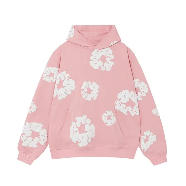Denim Tears Hoodie Scrunched Logo Print