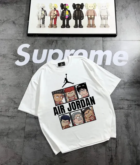 Jordan × Supreme T-Shirt Slam Dunk Graphic