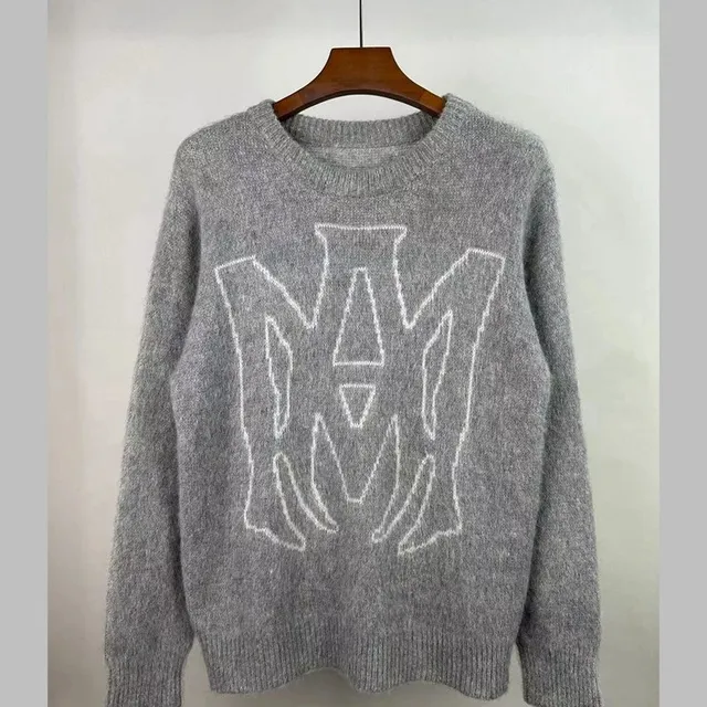 Amiri Knit Sweater Logo Intarsia
