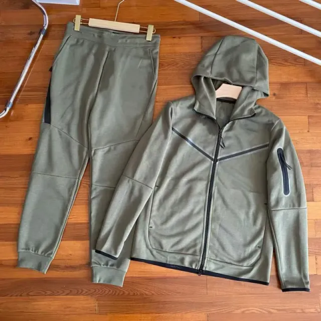 Army green suit