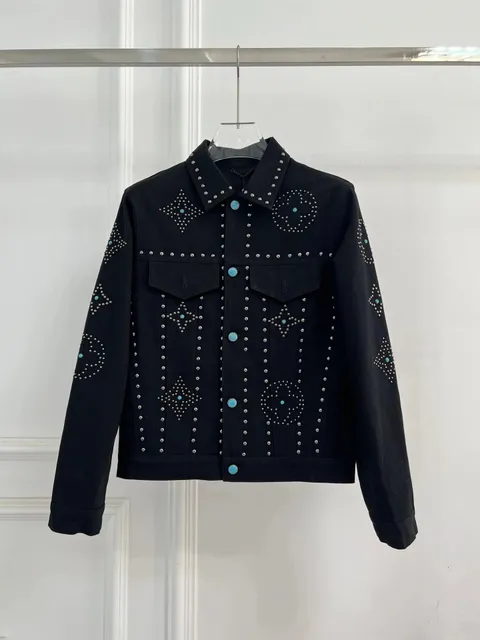 Louis Vuitton Denim Jacket Studded Monogram