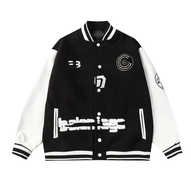 Balenciaga Varsity Jacket Embroidered Logo