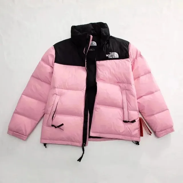 The North Face Nuptse Jacket Pink and Black