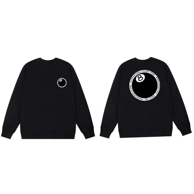Stüssy × Corteiz Crewneck Sweatshirt 8 Ball