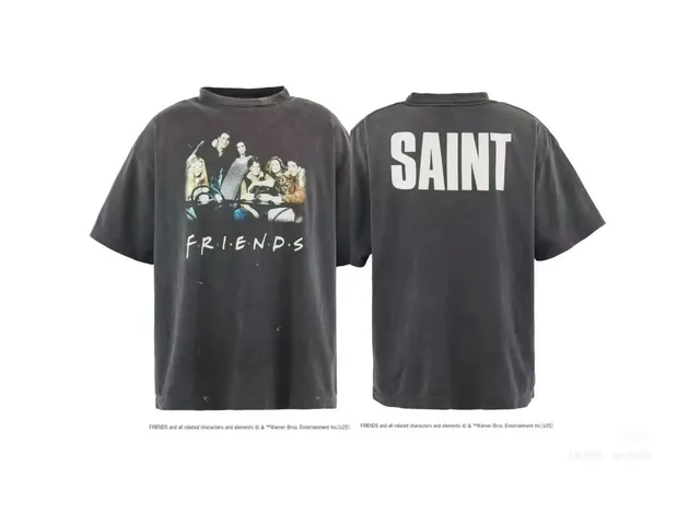 Saint Laurent Graphic T-Shirt Friends Collab
