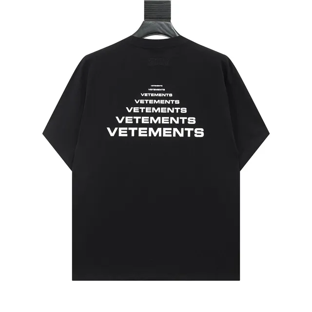 Vetements Logo Tee Stacked Logo