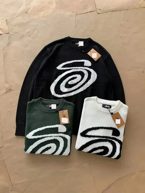 Stüssy Knit Sweater Swirl Logo