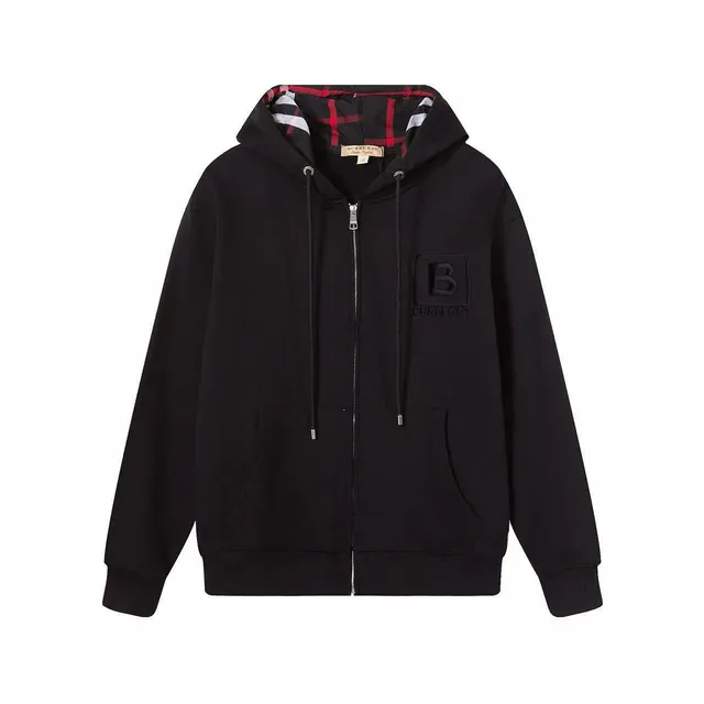 Burberry Zip-Up Hoodie Monogram Logo