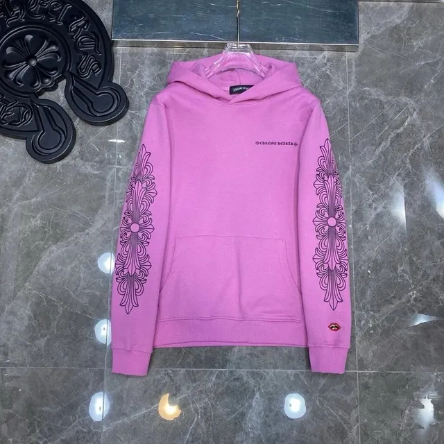 Chrome Hearts Hoodie Ornate Sleeve Print