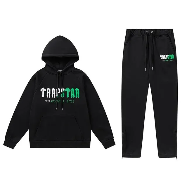 Corteiz Hoodie and Joggers Set TRAPSTAR Logo