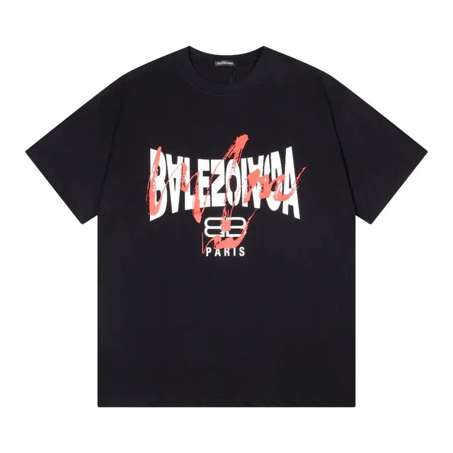 Balenciaga Graphic T-Shirt Baleziowa Print