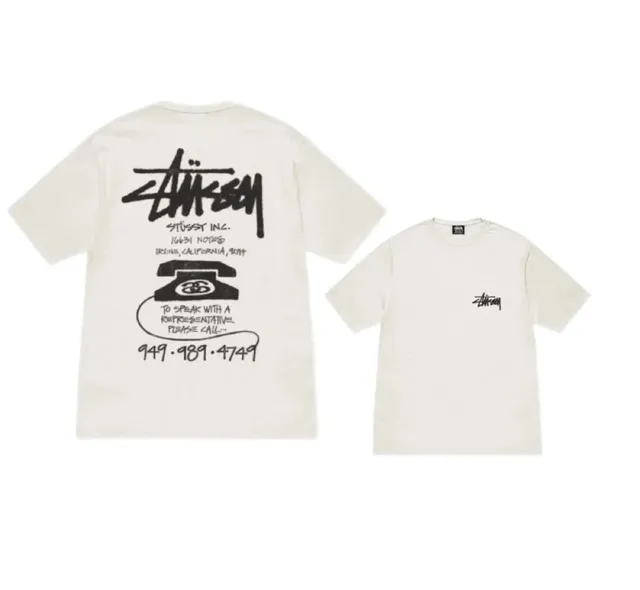 Stüssy Graphic Tee Telephone Print